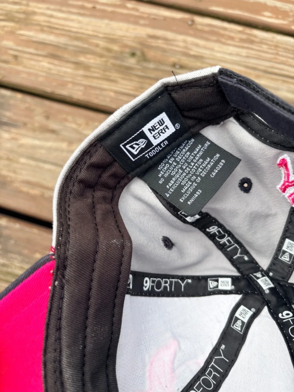 New Era Fairy Graphic Cap – Gray & Pink Toddler
